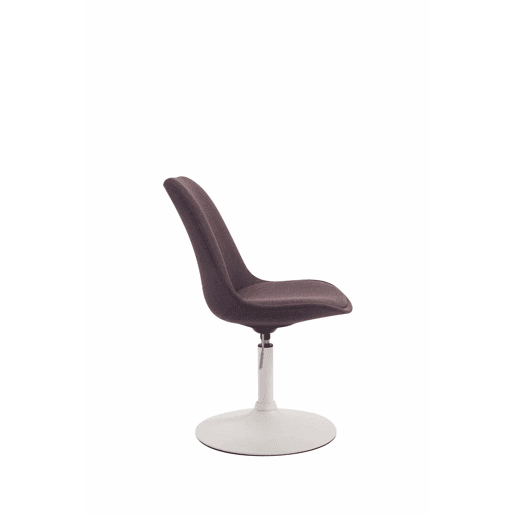 Silla De Comedor Maverick En Tela Marrón 57X48X76 cm