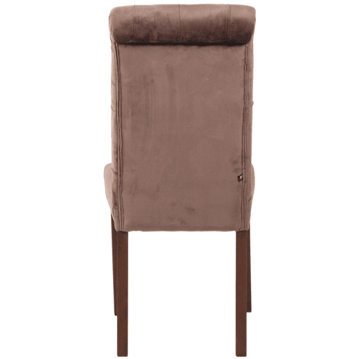 Silla de comedor Lisburn Terciopelo Marrón 63X45X98 cm