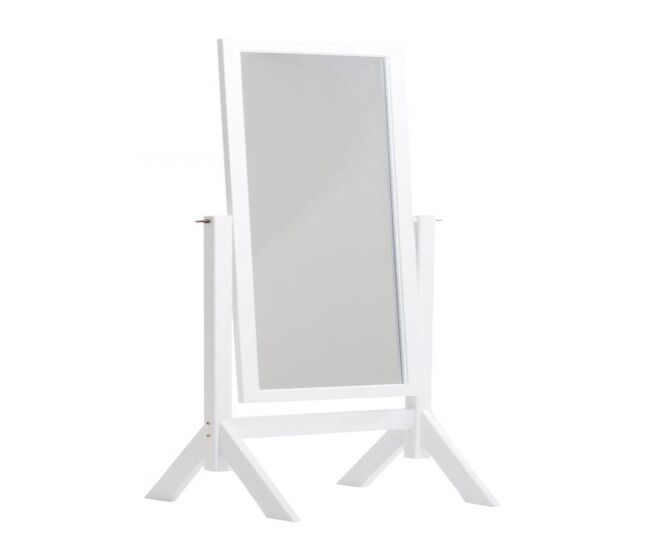 Espejo de pie elvis madera blanco 50x58x153 cm