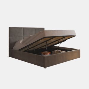 Cama de Casal Elegance, Estrado Elevatório (Cinza)(200×180 cm)