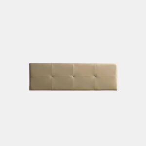Cabeceira Estofada ALTEA Pele Sintética 210x50x5 cm - Dourado - Moonia
