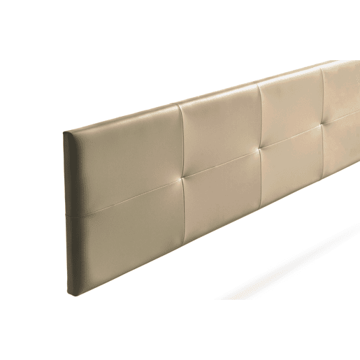 Cabeceira Estofada ALTEA Pele Sintética 220x50x5 cm - Dourado - Moonia