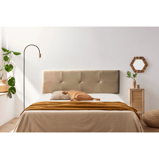 Cabeceira Estofada ALTEA Pele Sintética 145x50x5 cm - Moonia