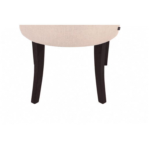 Set De 2 Sillas De Comedor Aberdeen Tela Crema 58X55X92 cm