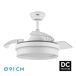 Ventilador De Techo Dc Nalon Blanco 40cm Led Cct Regulable Control Remoto Con Temporizador Ventilador De Techo Dc Nalon Blanco 40cm Led Cct Regulable Control Remoto Con Temporizador Blanco