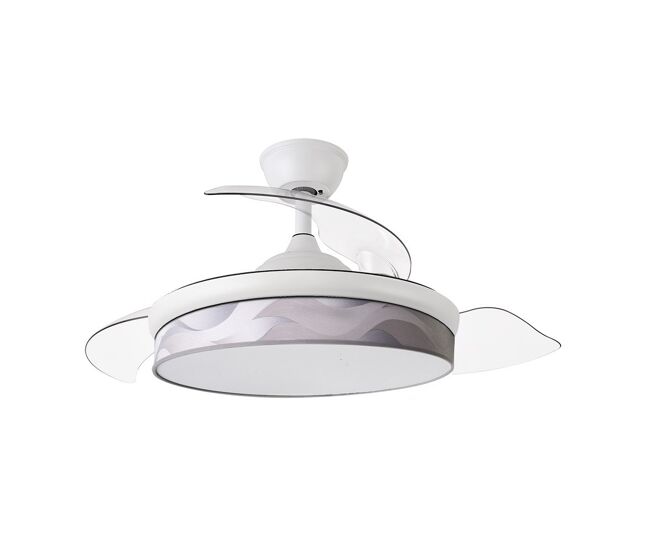 Ventilador de techo metal color blanco serie moda 49cm