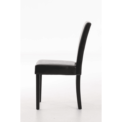 Silla de comedor Ina Simil cuero Negro 47X41X91 cm