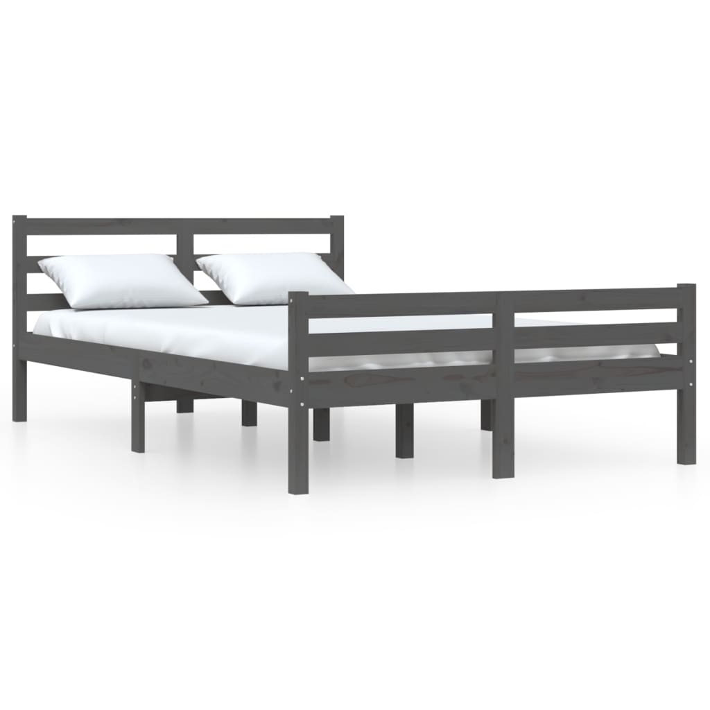 Estructura de cama 150x200 Gris