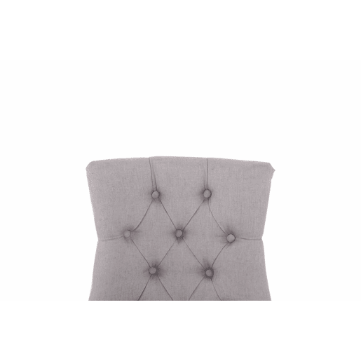 Set De 2 Sillas De Comedor Aberdeen Tela Gris 58X55X92 cm