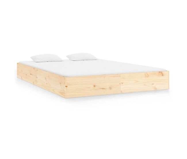 Estructura de cama king size madera maciza 150x200 cm