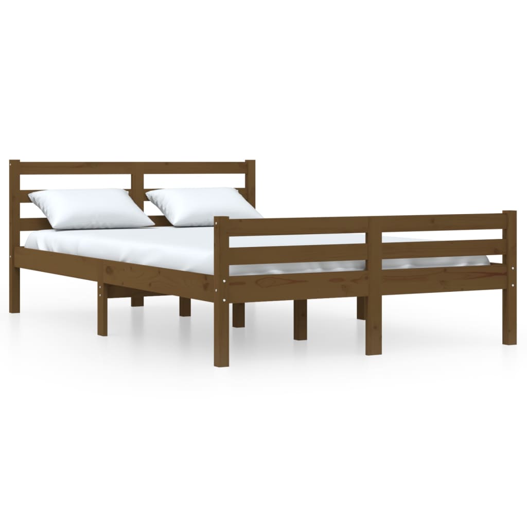 Estructura de cama 150x200 Marrón