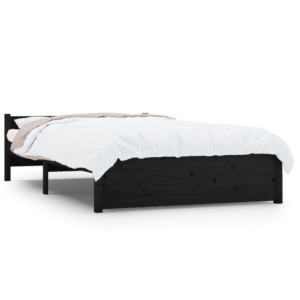 Estructura de cama 135x190 Negro