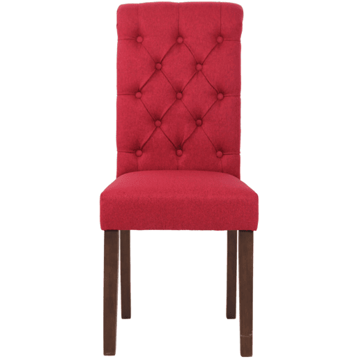 Silla de comedor Lisburn Tela Rojo 63X45X98 cm