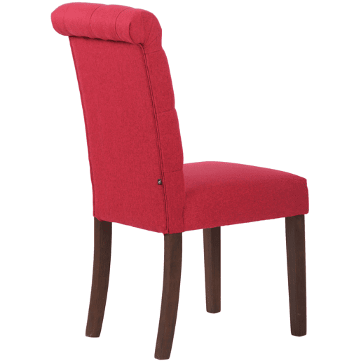Silla de comedor Lisburn Tela Rojo 63X45X98 cm