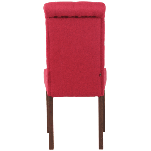 Silla de comedor Lisburn Tela Rojo 63X45X98 cm