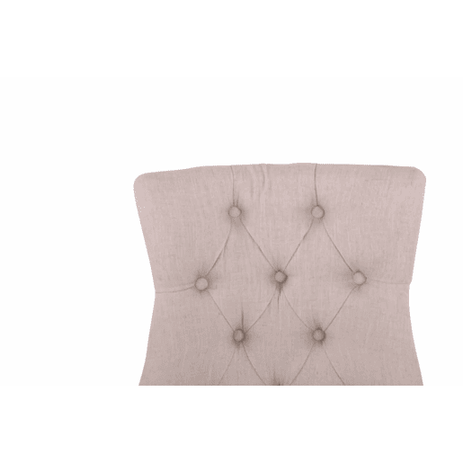 Set De 2 Sillas De Comedor Aberdeen Tela Crema 58X55X92 cm