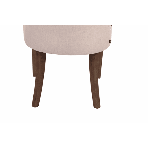 Set De 2 Sillas De Comedor Aberdeen Tela Crema 58X55X92 cm