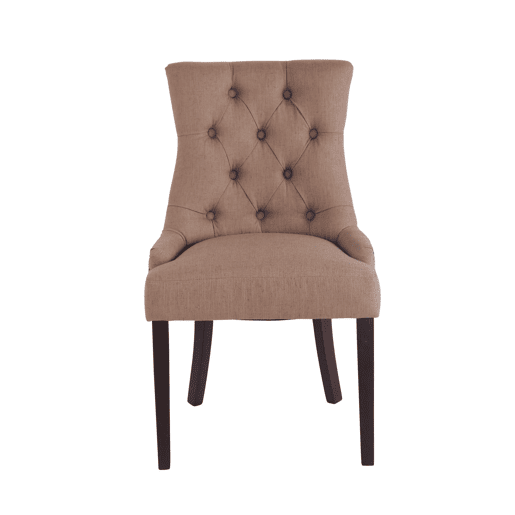 Set De 2 Sillas De Comedor Aberdeen Tela Gris topo 58X55X92 cm