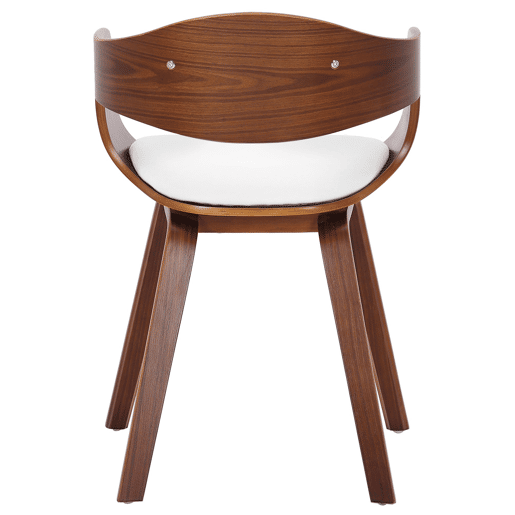 Set de 2 sillas de salón Kingston en polipiel Simil cuero Nogalblanco 46X49X73 cm