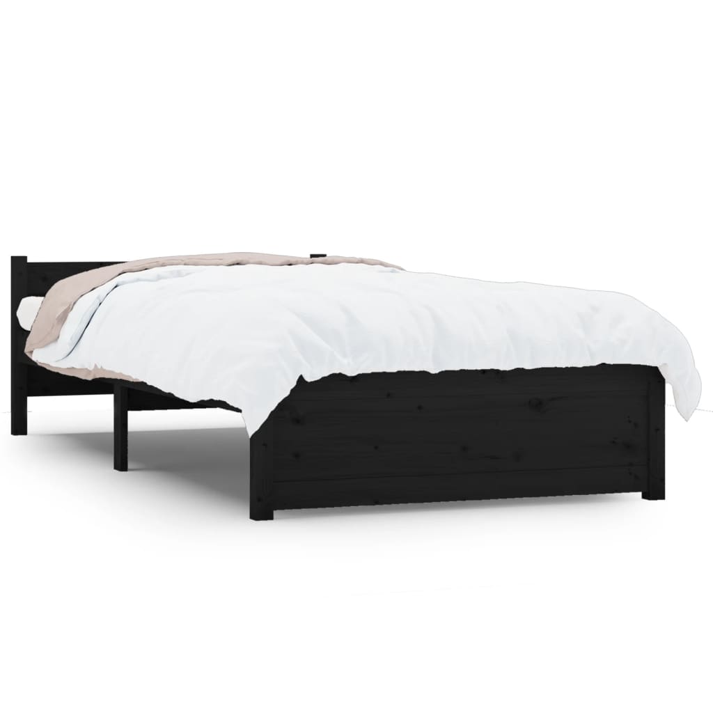 Estructura de cama 90x200 Negro