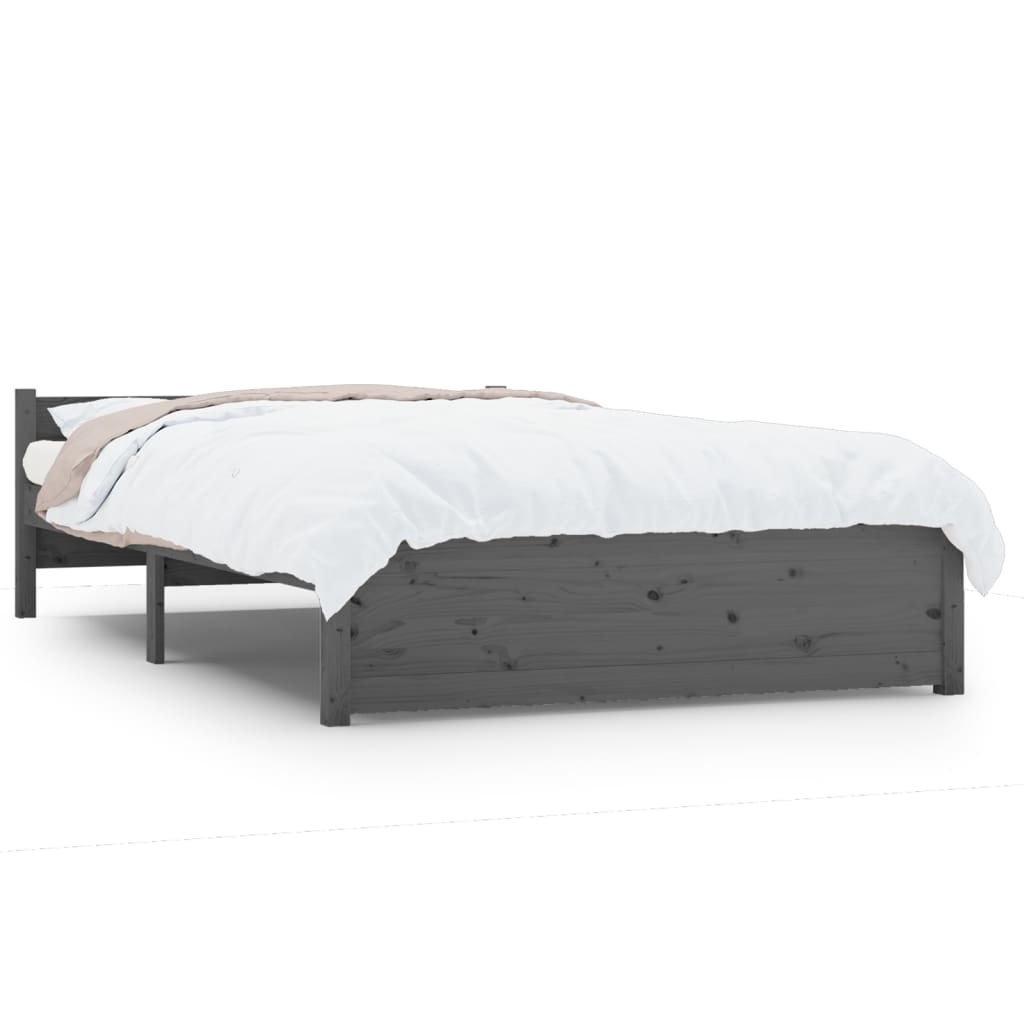 Estructura de cama 135x190 Gris