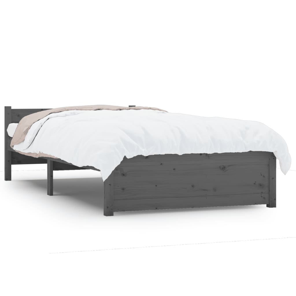 Estructura de cama 75x190 Gris