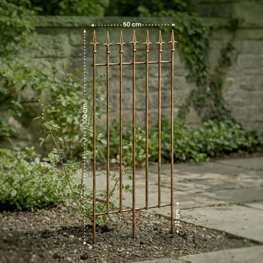 Celosia trepadora Elisa 100 x 50 cm Metal Bronce 0.7X50X100 cm