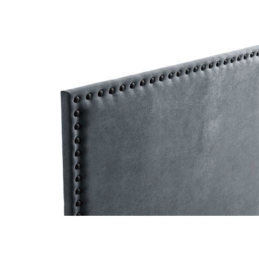 Cabeceira Estofada MODENA DUO Aqualine 90x120x8 cm - CINZA ESCURO - Moonia