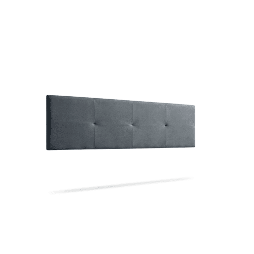 Cabeceira Estofada ALTEA Aqualine 220x50x5 cm - CINZA ESCURO - Moonia