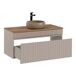 Conjunto mueble lavabo individual y columna Zelie 100 Conjunto mueble lavabo individual y columna Zelie 100 Beige