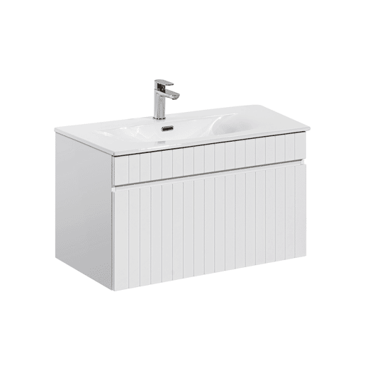 Lavatório individual 80cm Zelie Branco