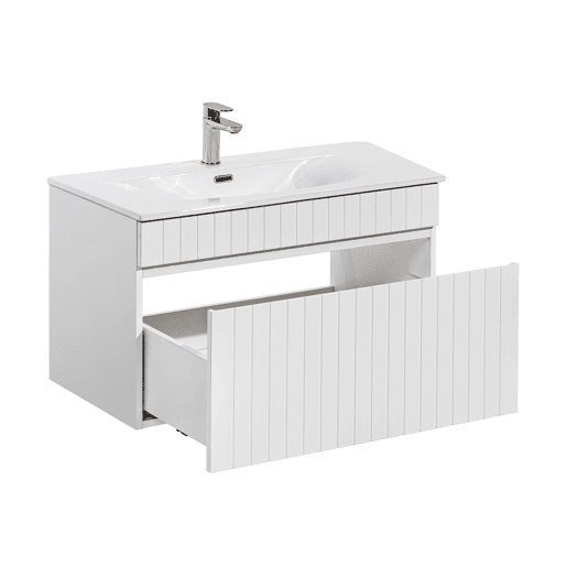Lavatório individual 80cm Zelie Branco