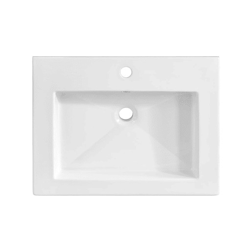Móvel lavatório individual encastrado 60cm April Branco Móvel lavatório individual encastrado 60cm April Branco