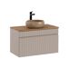 Conjunto mueble lavabo individual y columna Zelie 80 Conjunto mueble lavabo individual y columna Zelie 80 Beige