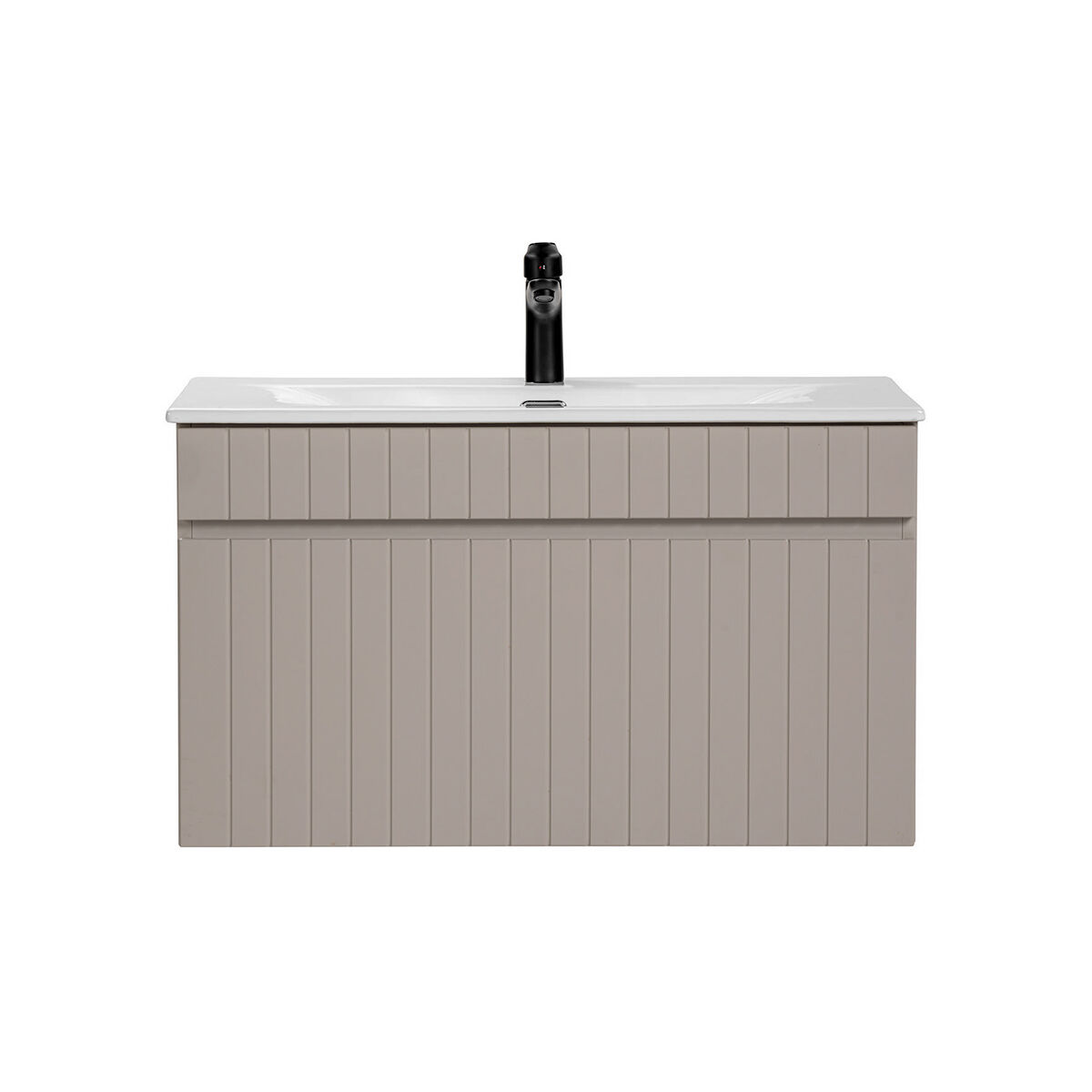 Mueble lavabo individual encastrado 80 cm zelie cachemira