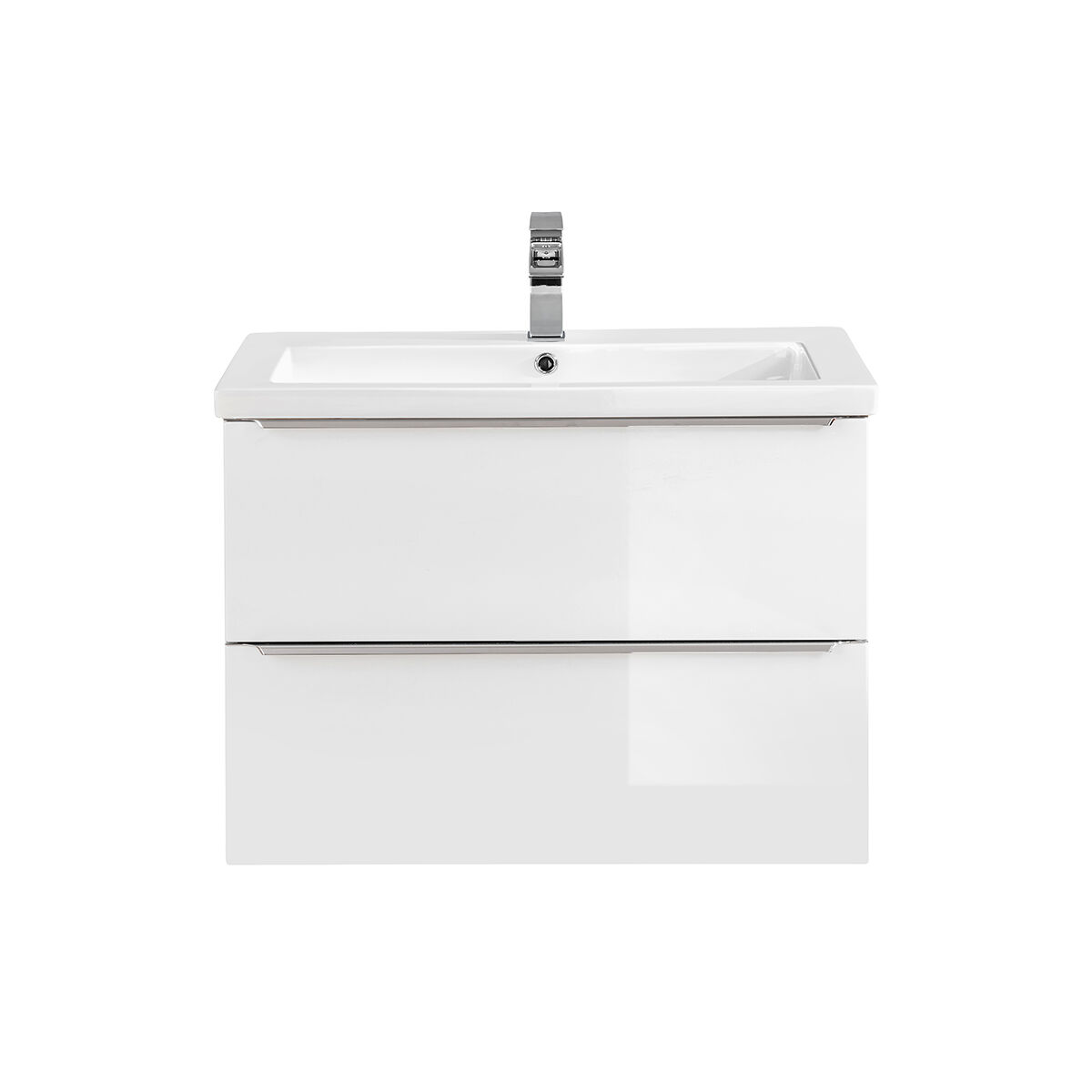 Mueble lavabo encastrado individual 80cm april blanco
