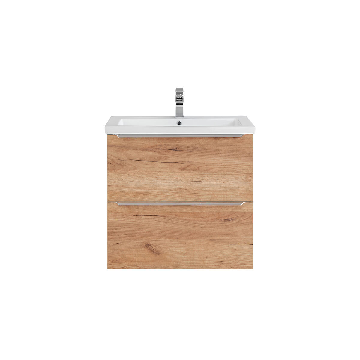 Mueble lavabo individual encastrado 60 cm april madera