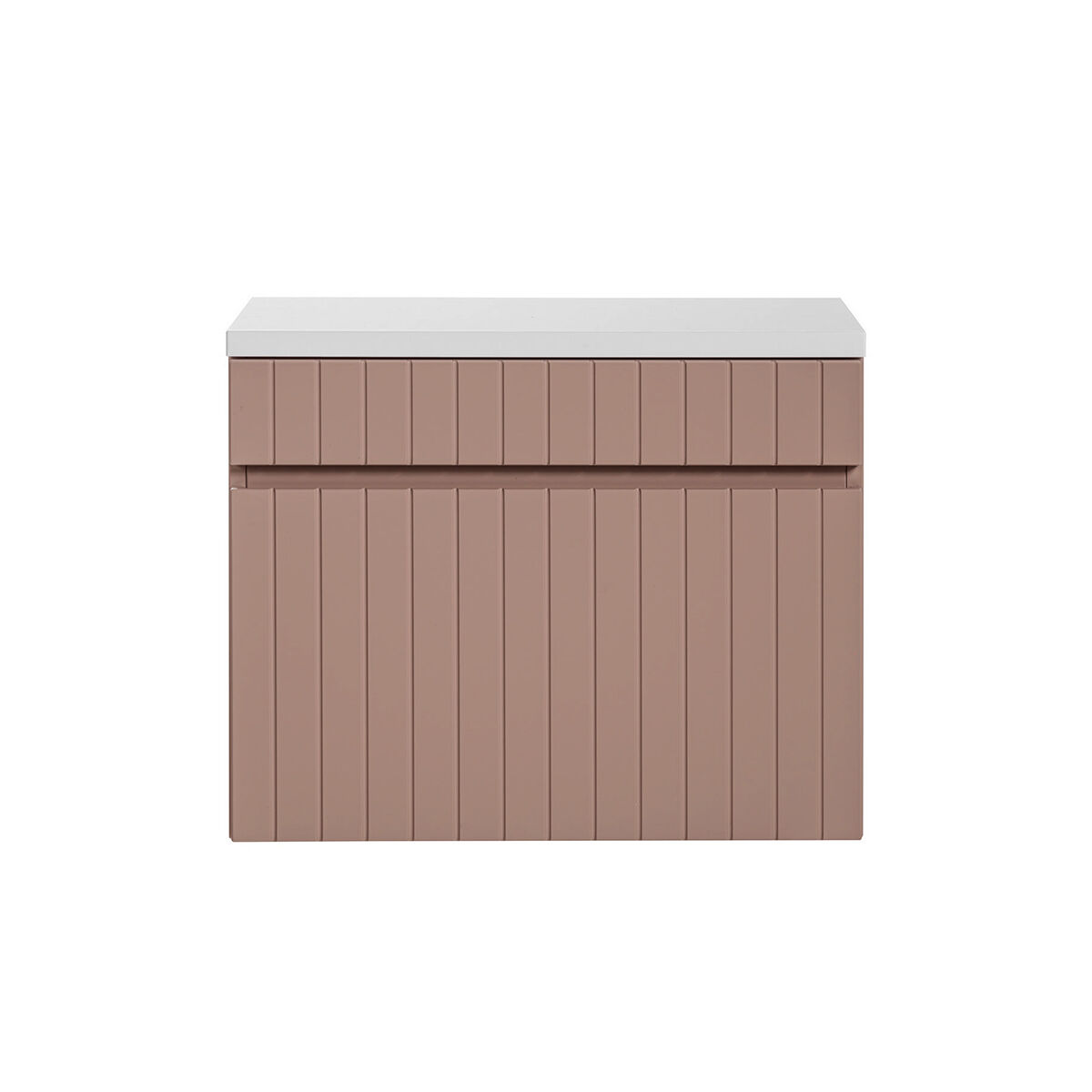 Mueble bajo lavabo 60cm y encimera zelie rosado y blanco