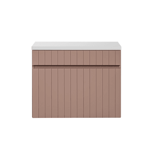 Móvel de toucador Lavatório de 60 cm Zelie Rosa e Branco