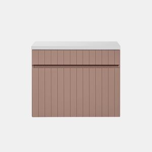 Móvel de toucador Lavatório de 60 cm Zelie Rosa e Branco