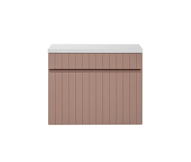Mueble bajo lavabo 60cm y encimera zelie rosado y blanco