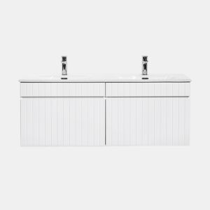 Móvel lavatório duplo Zelie branco 120cm