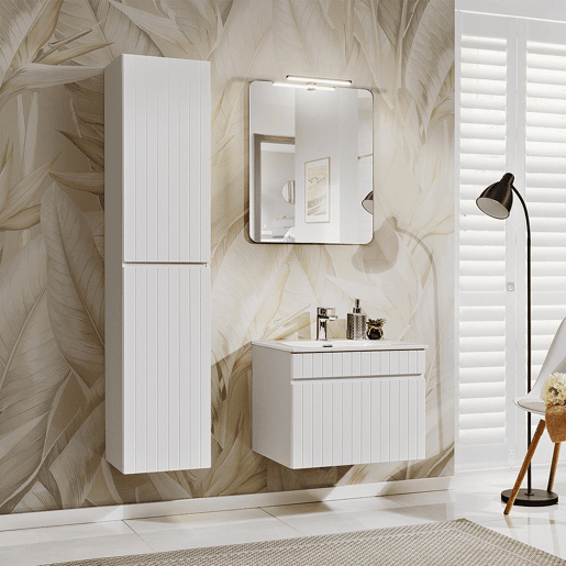 Branco móvel de lavatório simples 60cm Zelie Branco móvel de lavatório simples 60cm Zelie