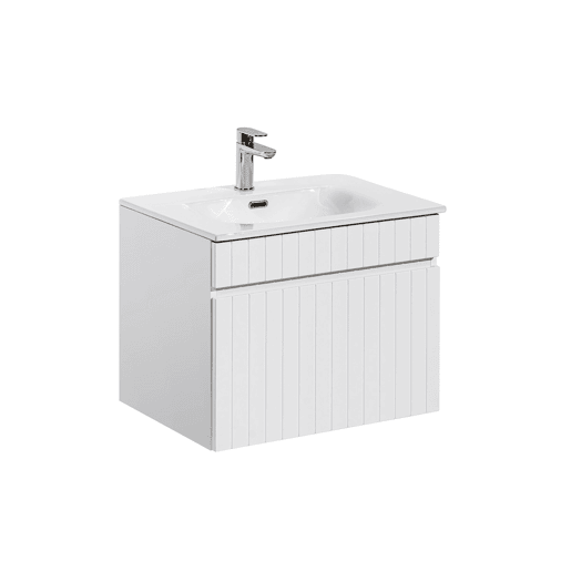 Branco móvel de lavatório simples 60cm Zelie Branco móvel de lavatório simples 60cm Zelie