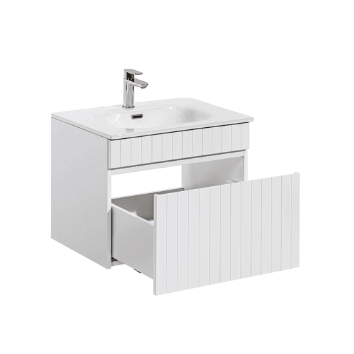 Branco móvel de lavatório simples 60cm Zelie Branco móvel de lavatório simples 60cm Zelie