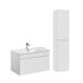 Conjunto lavabo individual encastrado y mueble columna Zelie 80 Conjunto lavabo individual encastrado y mueble columna Zelie 80 Beige