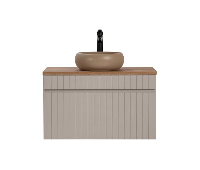 Mueble lavabo individual 80cm zelie cachemira y madera