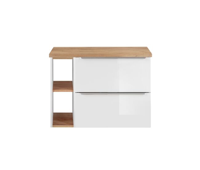 Mueble bajo lavabo Encimera 2 nichos Abril 81
