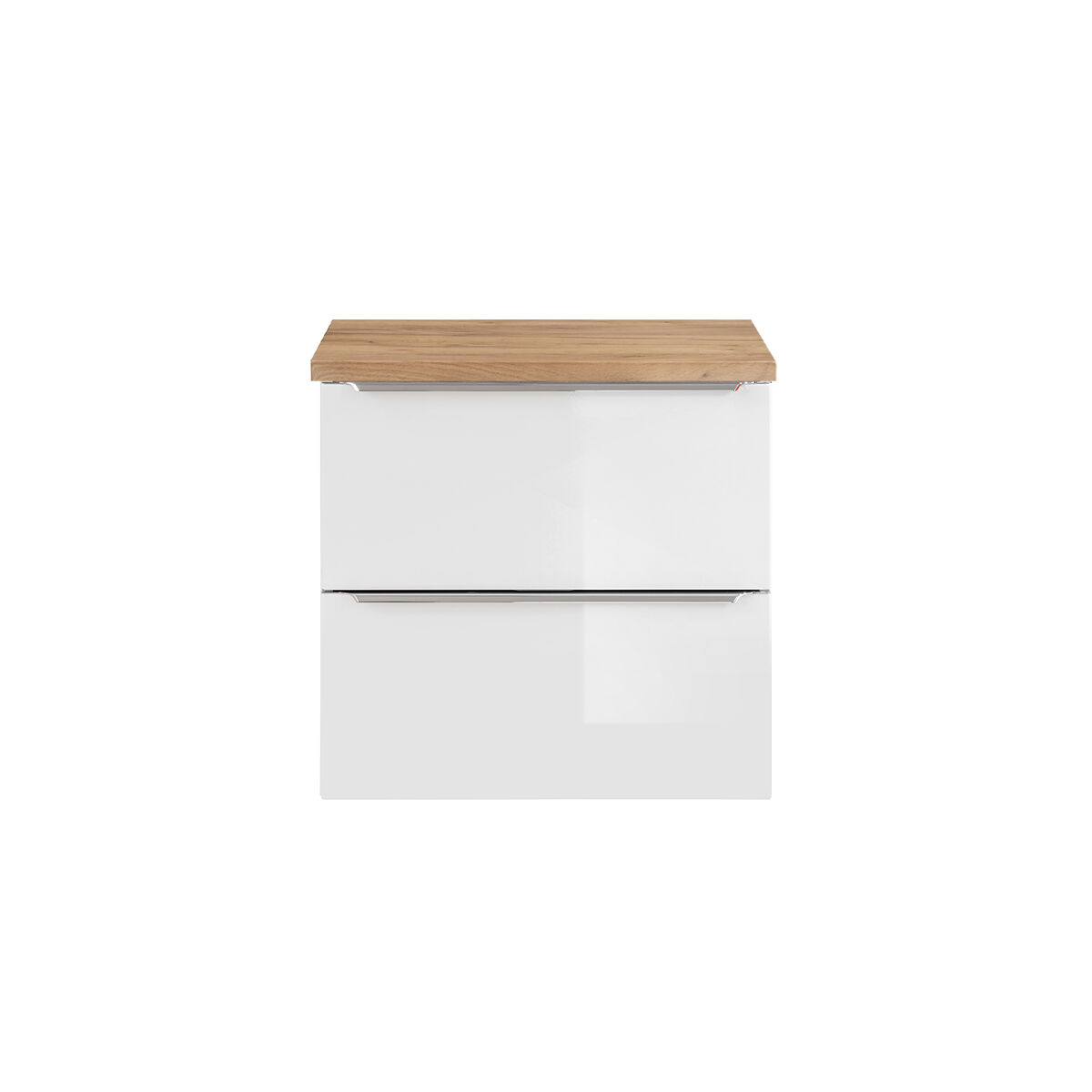 Mueble bajo lavabo april 60cm blanco y madera