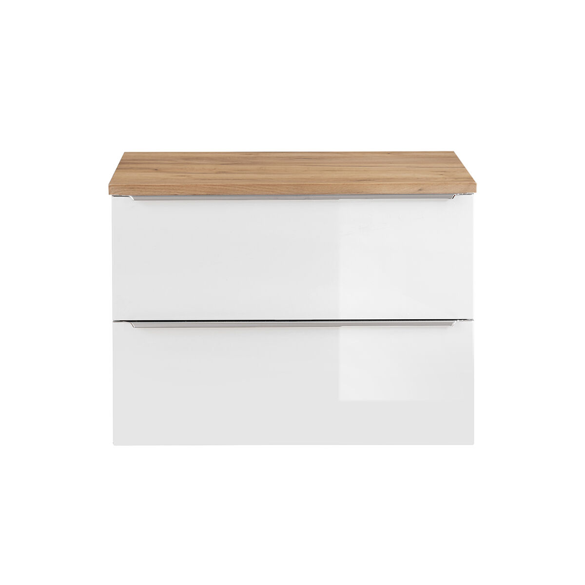 Mueble bajo lavabo april 80cm blanco y madera